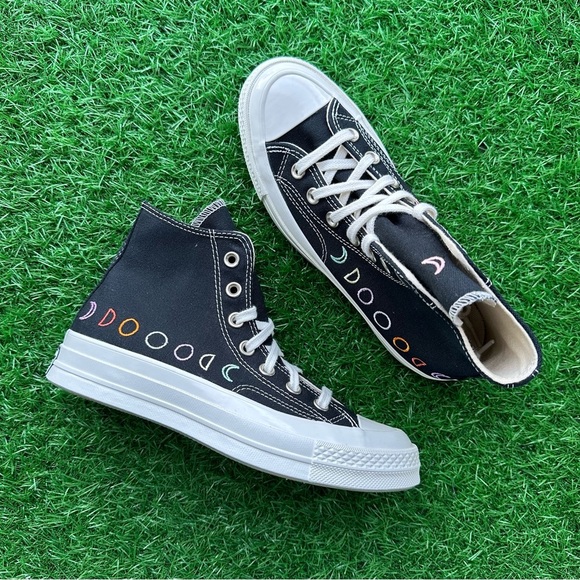 💝Converse Chuck 70 Hi Black / Vintage White - Picture 8 of 10